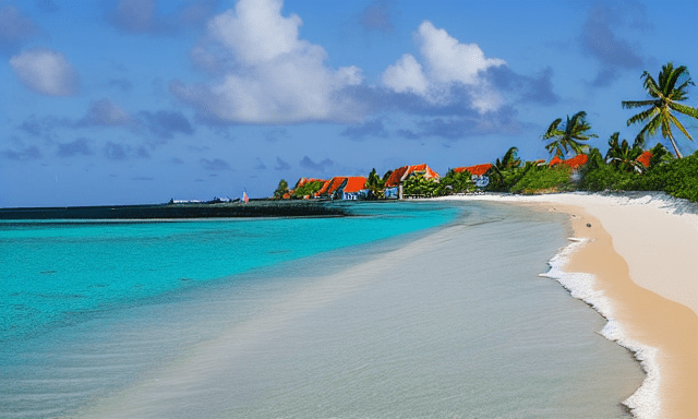 Photo d'une plage paradisiaque générée par IA