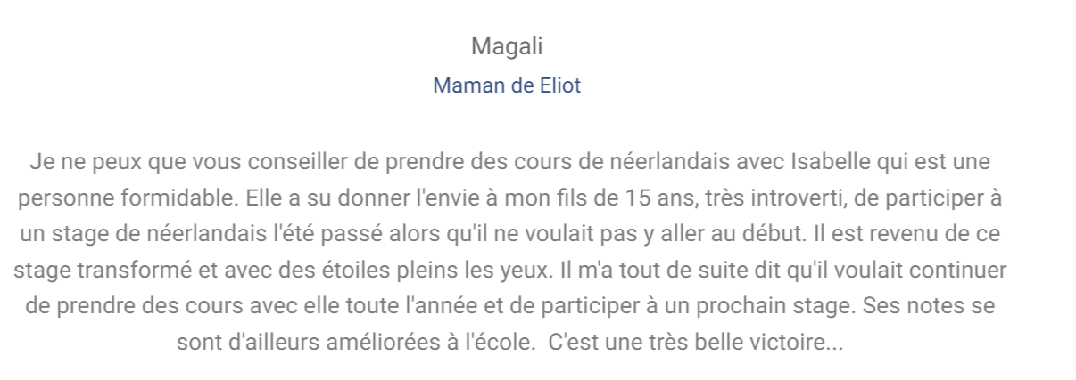 Témoignage d'Eliot et sa maman